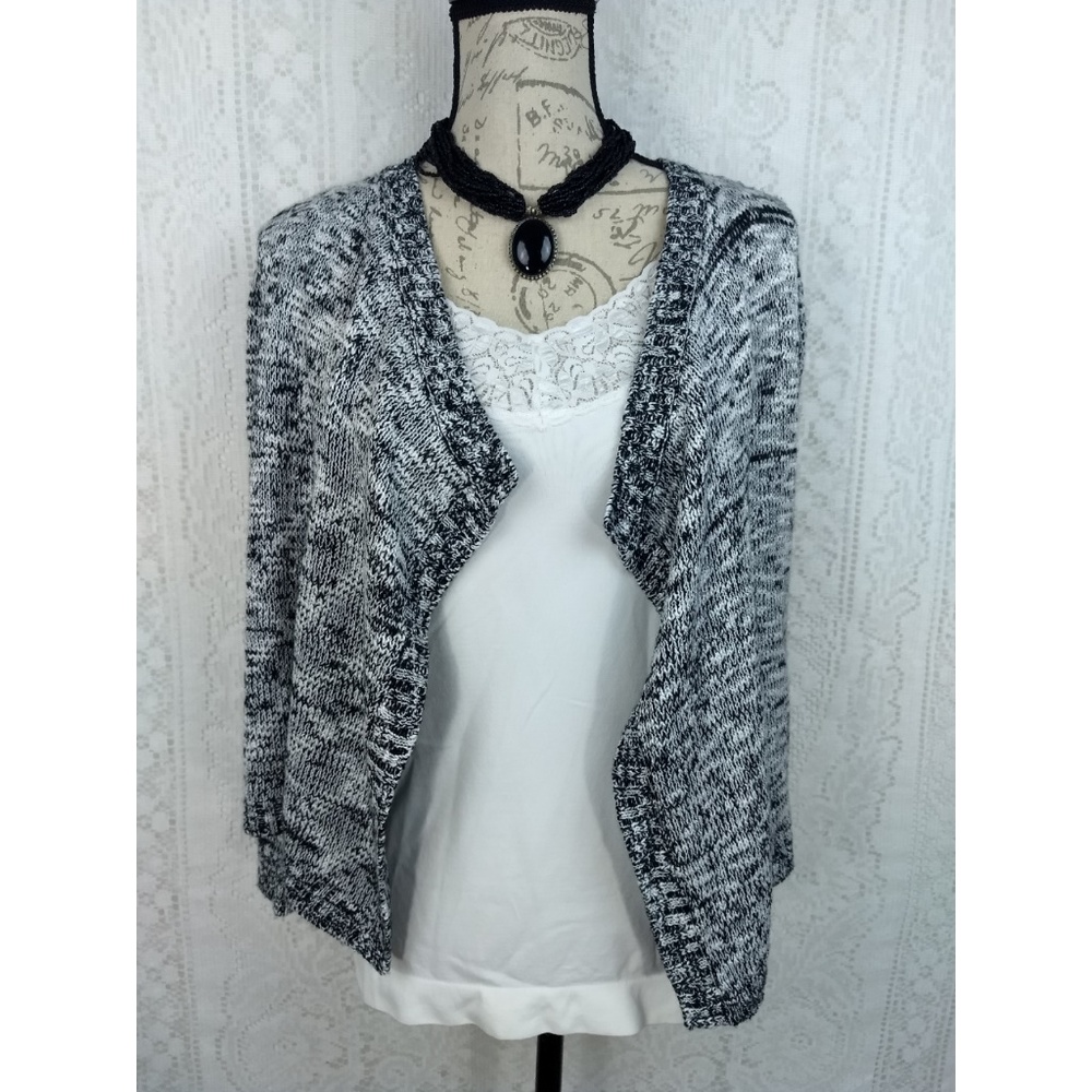 Blush Bloom Marbled Cardigan Sweater Size Large